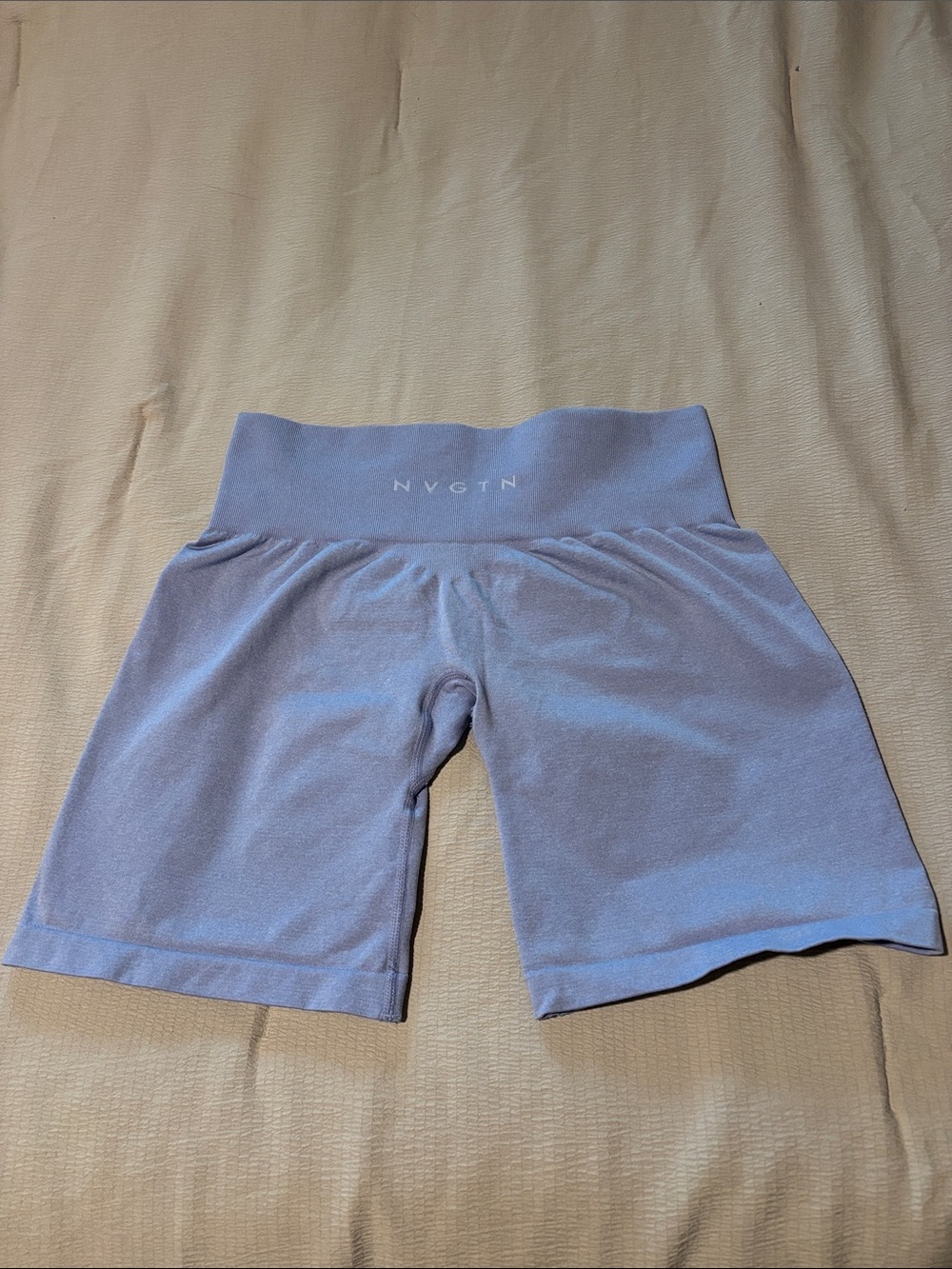 NVGTN Women's High-Waist Periwinkle Bike Shorts